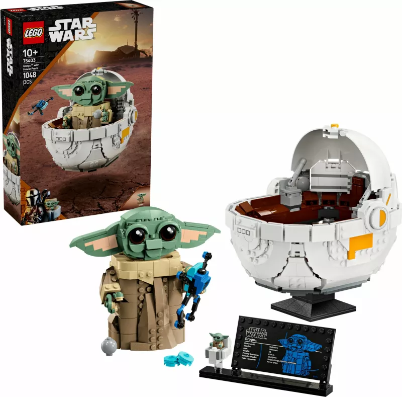 Set ndërtimi LEGO Star Wars Grogu, shumëngjyrësh