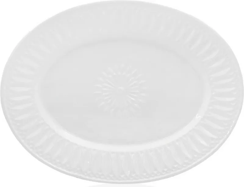 Pjatë shërbimi Hermia, krem, GRD0004, 3x37x50cm
