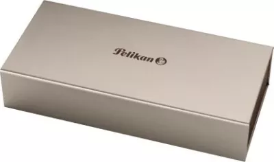 Stilolaps Pelikan Souverän 405, rrëshirë, majë ari/rodium, Bold, i zi