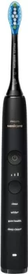 Furçë dhëmbësh elektrike, Philips, Sonicare DiamondClean 9000 HX9914/57, 4 moda 3 intensitete, BrushSync, sensor presioni, aplikacion, set me 2 doreza, zezë dhe bardhë