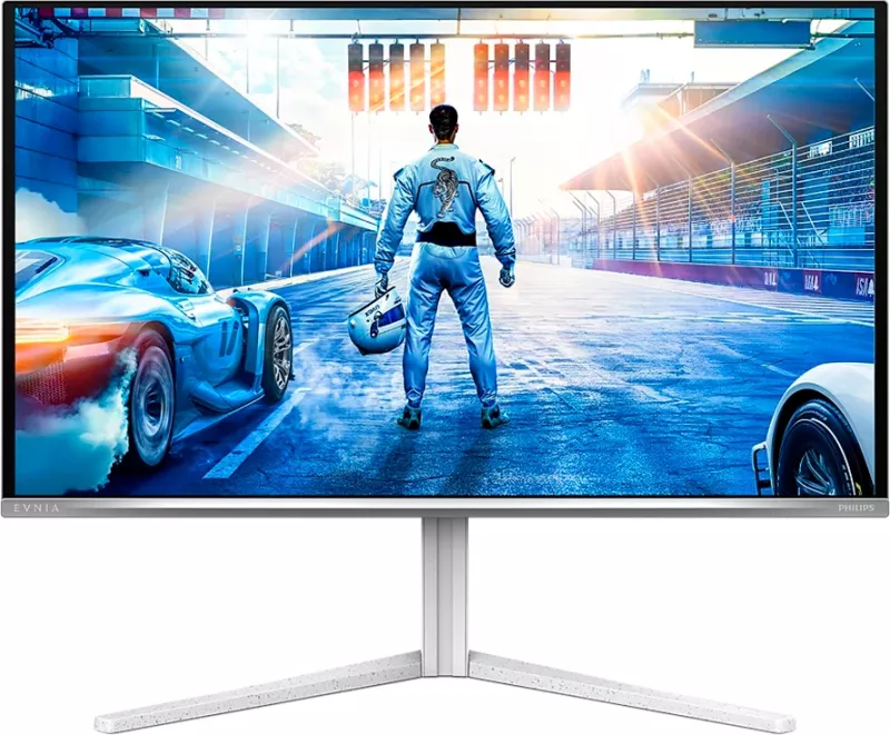 Monitor gaming PHILIPS Evnia 6000 27M2N6501L 27\" QHD QD-OLED 240Hz 0.03ms Adaptive Sync HDR10 Ambiglow, i bardhë