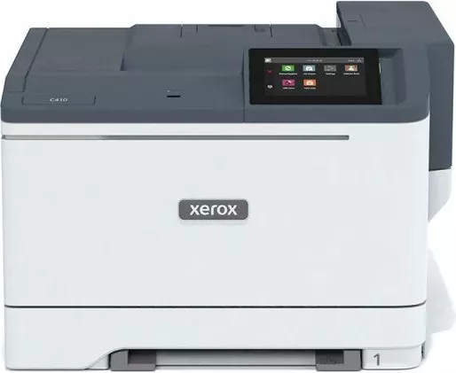 Printer lazer me ngjyra Xerox C410DN, 40 faqe/min, duplex, Ethernet, 1GB RAM, bardhë/gri