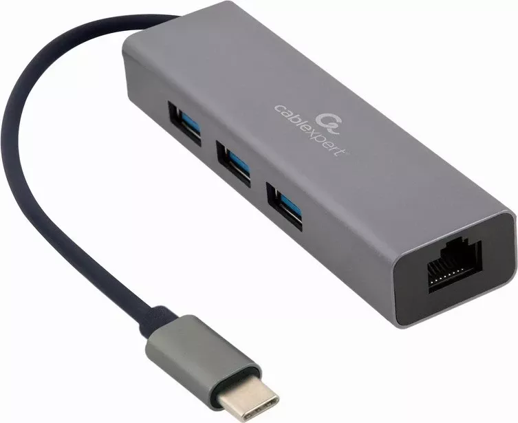 Përshtatës rrjeti Gembird A-CMU3-LAN-01 USB-C, 3x porte