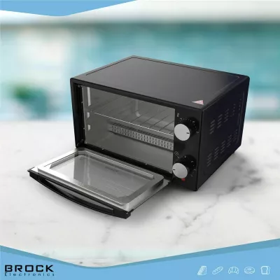 Furrë elektrike mini Brock TO 9001 B, 9 L, 650 W, me konvekcion, e zezë