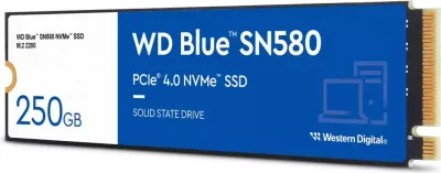 SSD Western Digital Blue SN580, 2 TB, M.2, 4150 MB/s