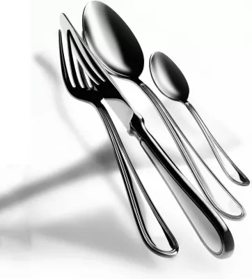 Thikë ëmbëlsirash Mepra Norma dore e zbrazët çelik inox 18/10 2.5 mm argjendtë