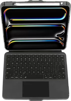 Mbështjellës me tastierë Bluetooth Targus VersaVu për iPad, Nordic, i zi