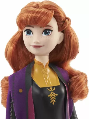 Kukull Mattel HLW50 Disney Frozen Anna 32 cm shumëngjyrëshe