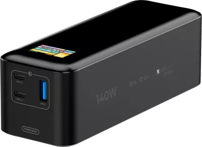 Power bank BLOW AIR99.9, 27000mAh, 140W, LCD, i zi