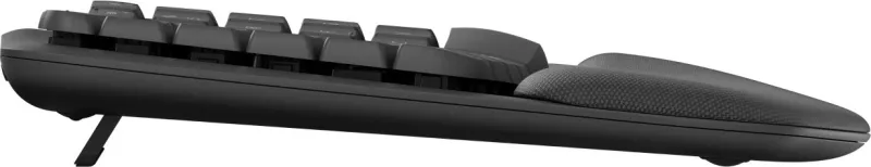 Tastierë Logitech Wave Keys për Biznes, Wireless, RF Wireless + Bluetooth, Membranë, QWERTZ, Grafit