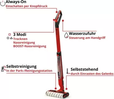 Pastrues dysheme pa kabllo Einhell CLEANEXXO, Power X-Change, 400ml, i kuq
