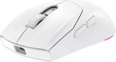 Maus Rampage Prote M5, 24000 DPI, RGB LED, wireless/wired, bardhë