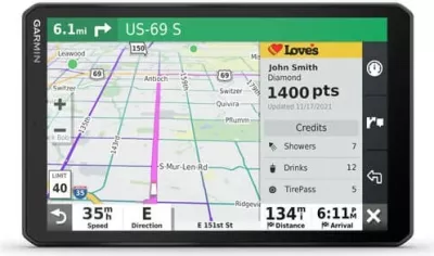Navigacion Garmin DEZL LGV810, 32GB, 9", i zi