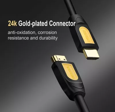 Kabllo HDMI UGREEN 10129 HDMI 2.0, 2 m, 4K@60Hz, HDR, 18 Gbps, e zezë
