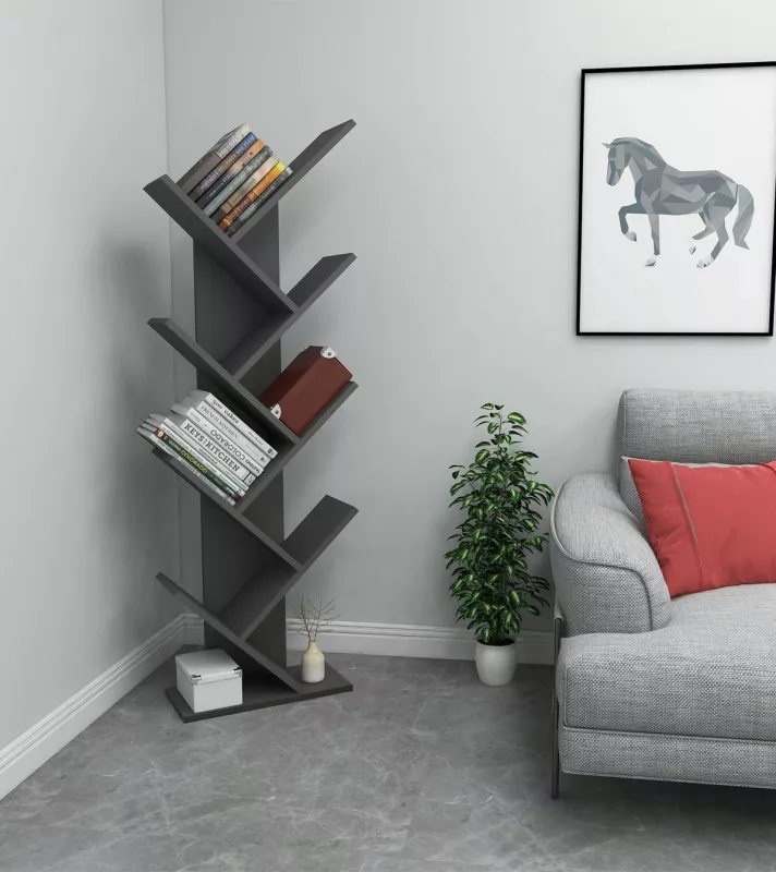 Raft librash Hanah Home, Hitit, antracit