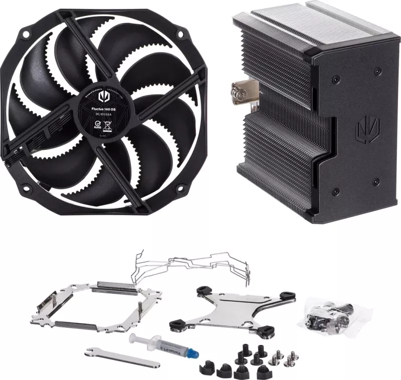 Ftohës për procesor ENDORFY Fortis 5, 14 cm, i zi / hiri