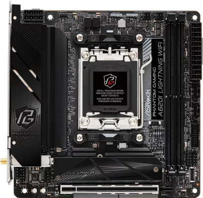 Pllakë amë ASRock A620I Lightning WiFi, AMD, Socket AM5, DDR5, 96 GB, e zezë