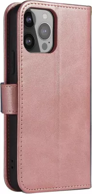 Mbështjellës magnetik me kapak për iPhone 16e Hurtel, rozë
