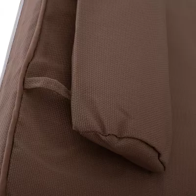 Jastëk për shezlong, Textilene, 600gr/m2, 2X1, Sifnos, ngjyrë moka, FH11237.04T, 194x70x11 cm