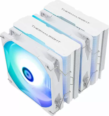 Ftohës procesori Thermalright Peerless Assassin 120, 2x120 mm, ARGB, dual-tower, 6 heatpipe, bardhë