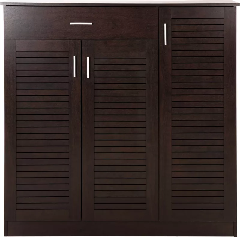 Dollap këpucësh PROBY, melaminë, ngjyrë wenge, FH9607.01, 120x37,5x121,5H cm