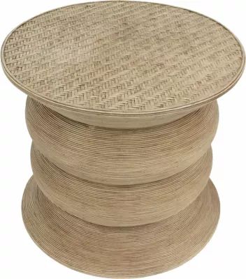 Tavolinë anësore Ribbons, natyrale, 59x59x53 cm