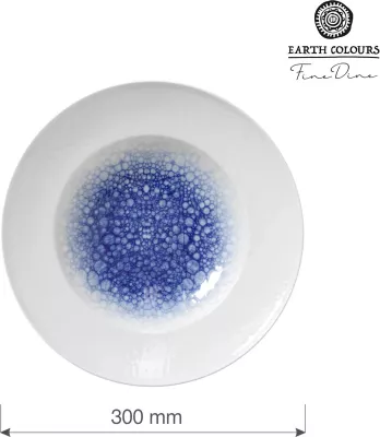Pjatë për pasta Fine Dine Serenity ø300 mm, porcelan, blu, set 6 copë