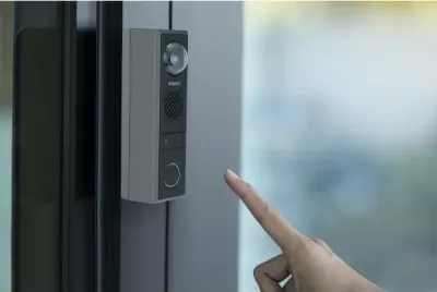 Interkom video Hanwha Wisenet TID-600R, Full HD, kënd i gjerë, PoE, e zezë