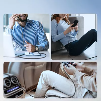 Kabllo USB-C/USB-C Joyroom Light-Speed S-A25, 1.2m, 100W, Bardhë