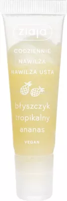 Shkëlqyes buzësh për femra Ziaja Tropical Pineapple, 12ml, ananas tropikal