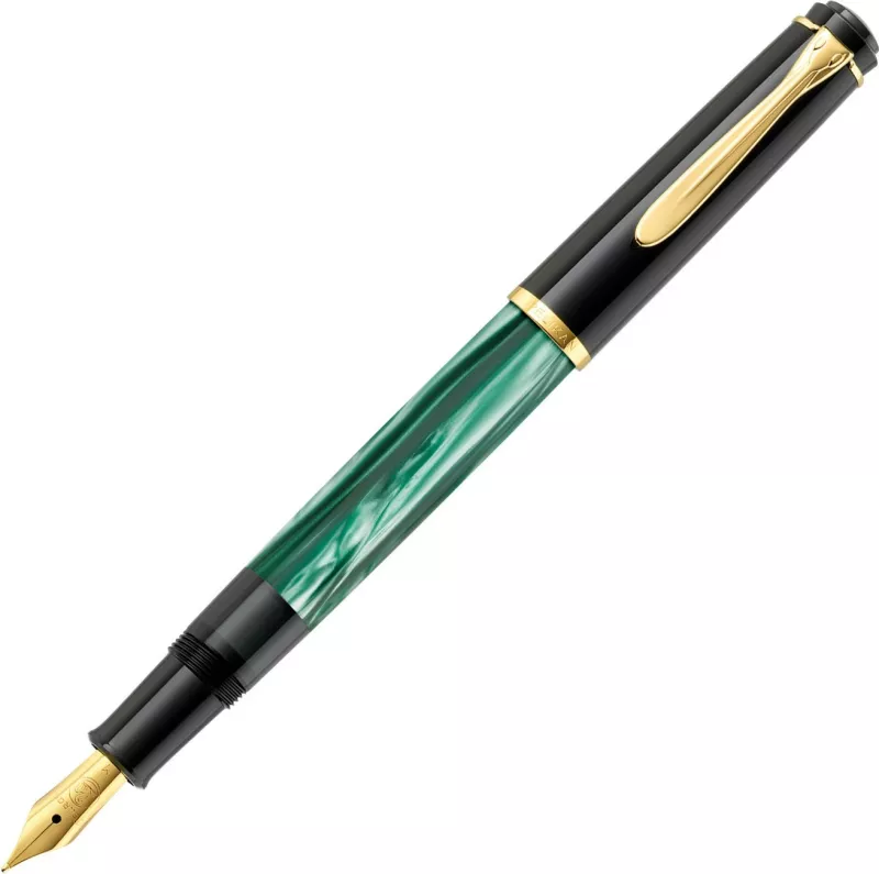 Stilolaps Pelikan M200, gjelbër mermer, me kuti dhurate