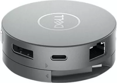 Stacion docking USB-C 7-në-1, Dell, DA310 470-AEUP, 90W PD, 4K 60Hz, argjendtë