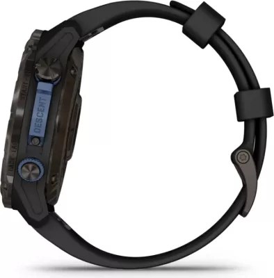 Smartwatch Garmin Descent™ Mk3i  Carbon Grey DLC Titanium / Silicone Black Strap, 51 mm