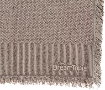 Mbulesë divani me franja DREAMTOPIA FH12165.01 ngjyrë kafe e çelët 295x170 cm