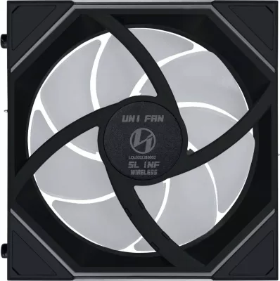 Ventilatorë PC Lian Li UNI FAN SL-INF120 ARGB Wireless Reverse Blade 120 mm 3-pack, zi