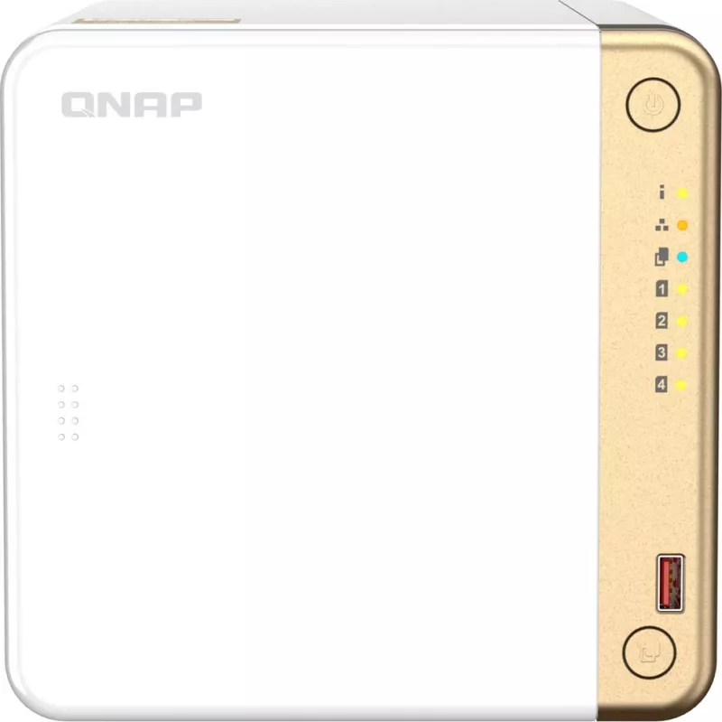 Kasë NAS QNAP TS-462-4G, Intel Celeron N4505, 4 GB RAM DDR4, Tower, Bardhë