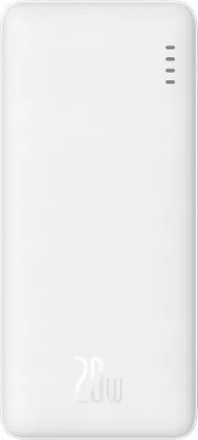 Powerbank Baseus Airpow 10000mAh 20W, 3 porta, e bardhë