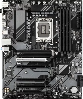 Pllakë amë Gigabyte B760 DS3H WF6E GEN5 DDR5 ATX Wi‑Fi 6E, e zezë-argjendtë