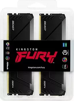 RAM Memorje Kingston FURY Beast RGB 64GB (4x16GB) DDR4 3600MT/s