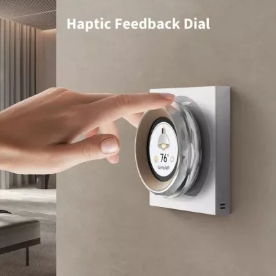 Switch smart me ekran AQARA Touchscreen Dial V1 EU DS-K01D, LCD 2.08\", Wi-Fi 2.4/5GHz + Zigbee 3.0 + Matter, i bardhë