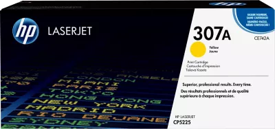 Toner, HP, 307A CE742A, rendiment 7300 faqe, e verdhë