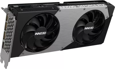 Kartelë grafike Inno3D RTX 5060 Ti Twin X2 OC 16GB GDDR7, e zezë/gri