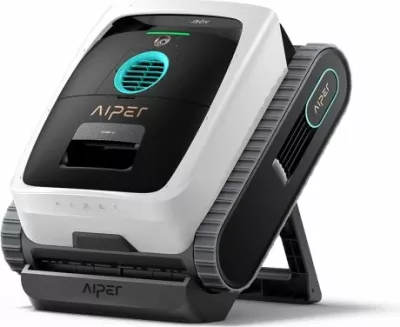 Robot pastrues pishine AIPER Scuba N3, me bateri, 180 min, 300 LPM, filtër MicroMesh 3µm, stacion karikimi pa kabllo, bardhë/zi