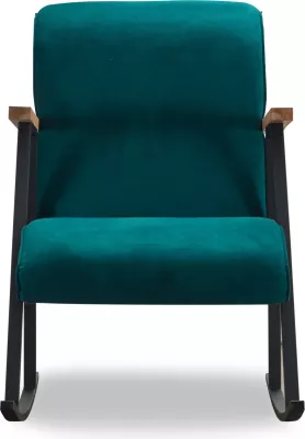 Karrige lëkundëse Atelier del Sofa, Yoka, ngjyrë blu petrol