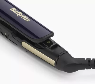 Hekur drejtimi flokësh Babyliss ST484E, pllaka qeramike, 5 nivele nxehtësie, zi/ari