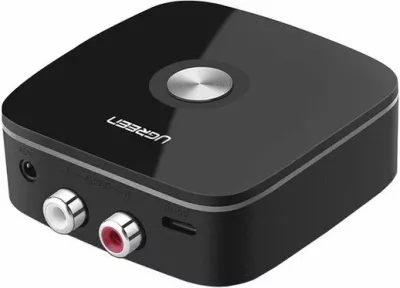 Marrës Bluetooth audio UGREEN CM106 (40759P), Bluetooth 5.1, aptX HD, 2x RCA + 3.5mm, USB-C, i zi