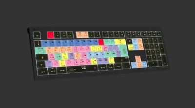 Tastierë LogicKeyboard Astra 2 për Adobe Premiere Pro CC, UK layout, Mac, shumëngjyrëshe
