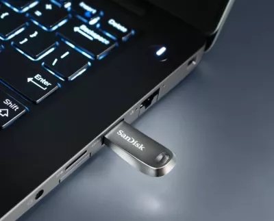 USB memorje SanDisk Ultra Luxe SDCZ74-064G-G46 64GB USB-A 3.2 Gen 1, argjendtë