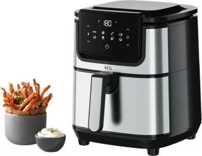 Furrë me ajër të nxehtë AEG AF6-1-4ST, 3.5 L, 1500 W, Inox, e zezë
