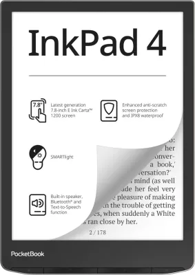Lexues elektronik PocketBook InkPad 4, 32GB, Stardust Silver